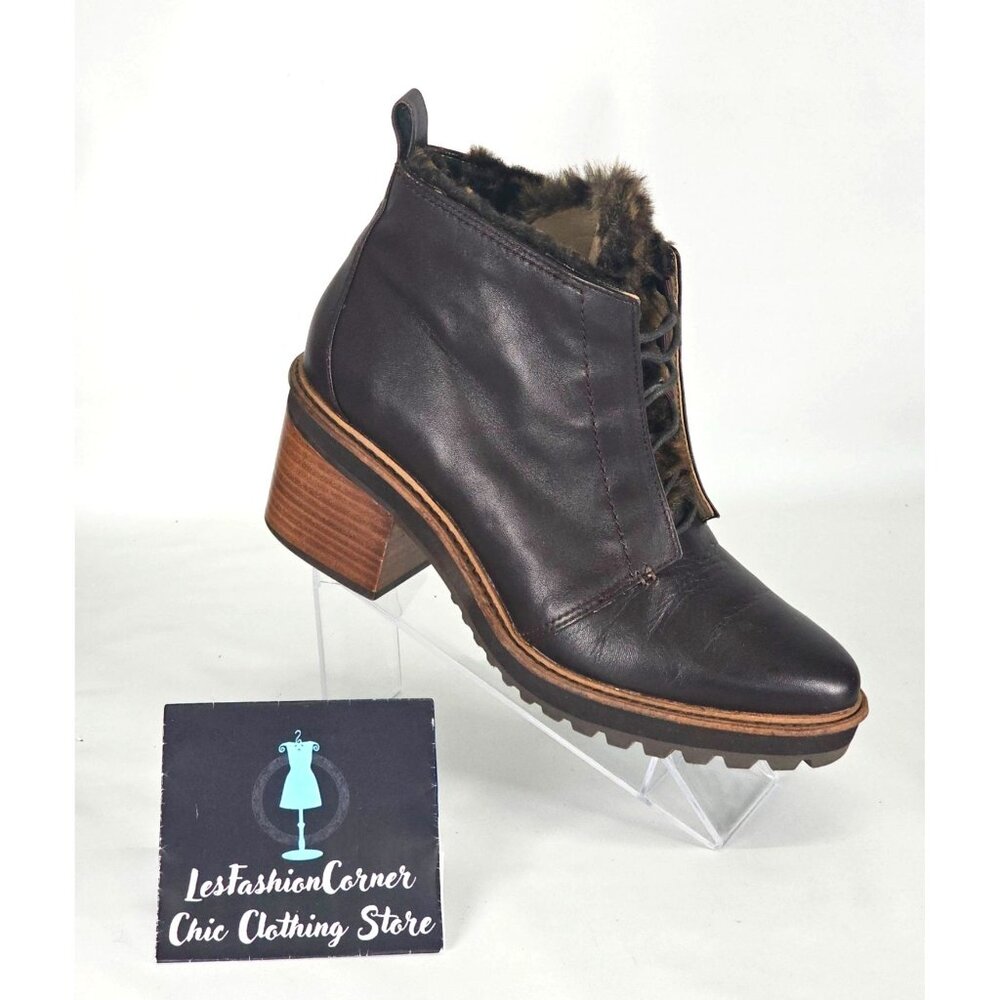 Kelsi Dagger Women's Brown Leather  Brooklyn Patterson Hiking Boots Size 10 286 - Picture 15 of 16